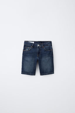 BERMUDA DENIM STRAIGHT / Azul