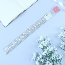 Цена за 20 шт. Бант - бабочка №1.8, серебро