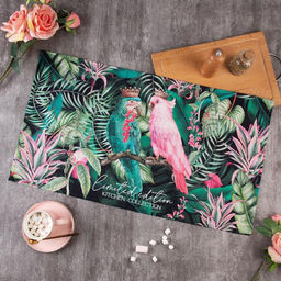 Полотенце Этель Tropical parrots 40х73 см, 100% хлопок, саржа 190 гр/м2