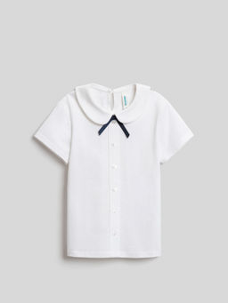 ACOOLA / Блузка детская для девочек Veil белый  фото 3