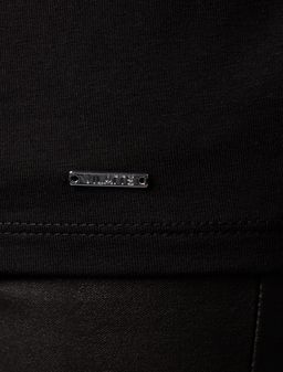 VILATTE / Футболка с цельнокроеным рукавом и вышивкой пайетками  фото 3