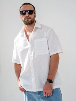 Хлопок 70% Лён 30%, Рубашка Сорочка  Лён - Оптима фото 2