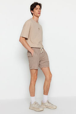 Vizon Regular Fit Lastik Belli Keten G_r_n_ml_ K_sa _ort & Bermuda TMNSS22SR0020 - Trendyolmilla фото 2