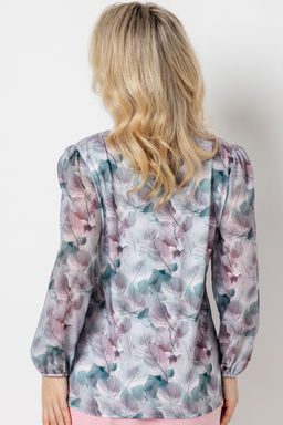 Блузка женская 7021/23/Серый, розовый