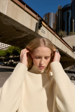 PLAIN KNIT HIGH NECK JUMPER - Zara фото 5