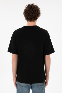 Erkek Oversize Fit Bisiklet Yaka Siyah Ti__rt Sepette S_rpriz _ndirim - U.s. polo assn фото 6