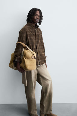 CHECK CORDUROY SHIRT - Zara фото 6