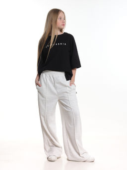 Брюки со стрелками для девочки подросткам 22-2009 темно-серый меланж - Mini maxi фото 7