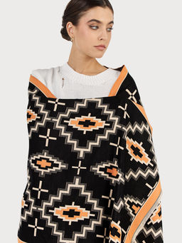 в составе ШЕРСТЬ  и КАШЕМИР Большой, мягкий, теплый  двусторонний палантин - Tantino фото 6