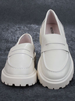 03-PDD178-2 LIGHT BEIGE Лоферы женские (натуральная кожа)