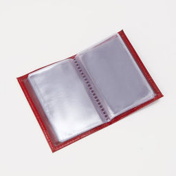 Визитница, 18 карт, цвет красный - Simaland фото 3