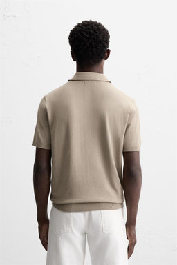 VISCOSE BLEND KNIT POLO SHIRT - Zara фото 27