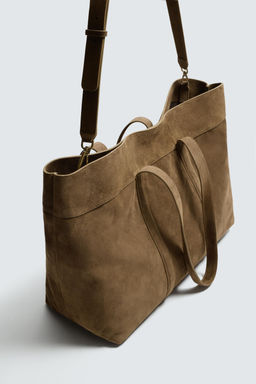 LIMITED EDITION LEATHER TOTE BAG - Zara фото 5