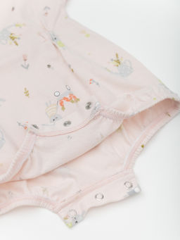 Комбинезон для девочки с длиным рукавом 2шт., бел/роз - Lesi kids фото 8