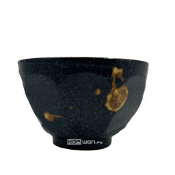 Пиала для Донбури Черная с серебром Gin Sai, Япония