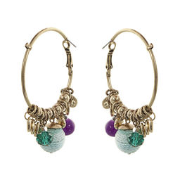 Серьги ручной работы из бусин и камней