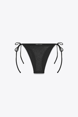RHINESTONE BIKINI BOTTOMS - Zara фото 12