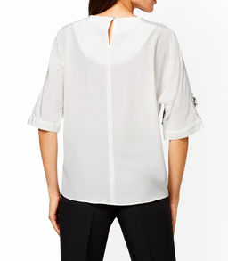 Блузка, экрю - Patrizia dini фото 4