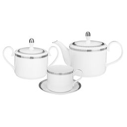 ЧАЙНЫЙ СЕРВИЗ LEFARD CROWN НА 6 ПЕР. 14 ПР. ПЛАТИНОВЫЙ