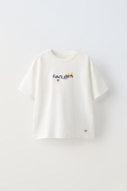 T-SHIRT WITH TERRY EMBROIDERY