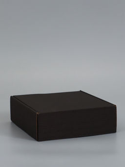 Цена за 2 шт. Коробка самосборная, черная, для подарков, хранения и отправки посылок, 21×21×7 см 6914772