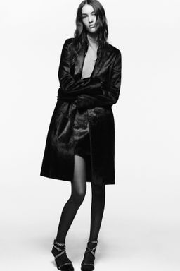 FITTED LEATHER COAT WITH SHEEPSKIN BY LUDOVIC DE SAINT SERNIN x ZARA