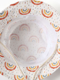 Панама детская KAFTAN «Радуга», белая, размер 52-54