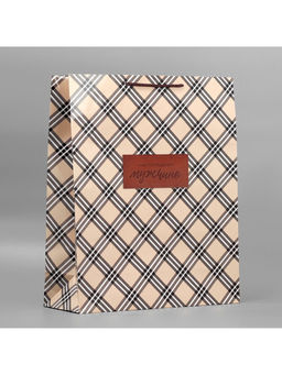 Пакет подарочный ламинированный, упаковка, Настоящему мужчине, XL, 40?49?15 см