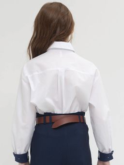 PELICAN, блузка для девочек, Белый  фото 9