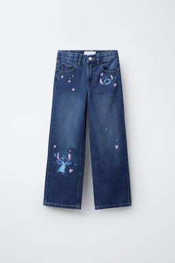 LILO & STITCH DISNEY EMBROIDERED WIDE-LEG JEANS - Zara фото 5