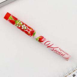 Цена за 10 шт. Ручка шариковая, синяя паста, 0.7 мм, пластиковый корпус с колпачком Яркой Весны