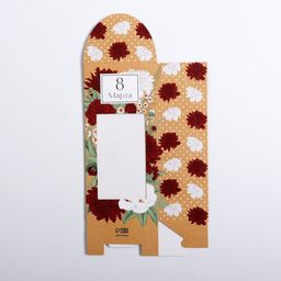 Цена за 5 шт. Коробка складная 8 Марта, 9 х 19 х 6 см - Дарите счастье фото 4