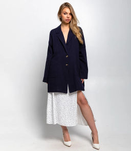 Пиджак #ОКТ025020, тёмно-синий