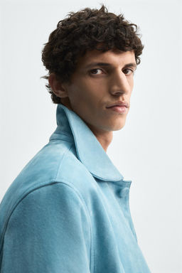 SUEDE LEATHER JACKET HARRY LAMBERT FOR ZARA X DISNEY