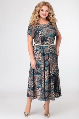 Блуза Swallow 803.2 черный+серебряный узор фото 282