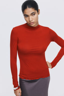 Top con cuello perkins - H&m фото 4