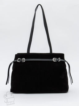 Сумка женская кожаная 8021-1S black Velina Fabbiano-Safenta