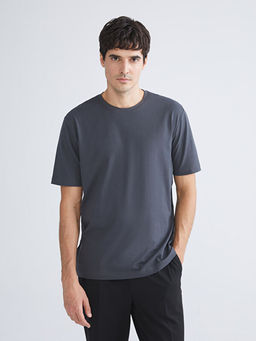 Bisiklet Yaka Penye Erkek Ti??rt