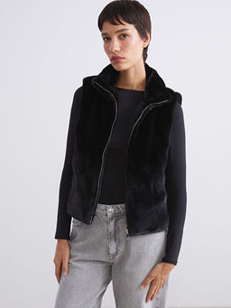 Dik Yaka Kad?n K?rk Yelek