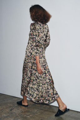 ZW COLLECTION FLORAL MIDI DRESS - Zara фото 3