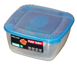 Контейнер для продуктов 0,95л квадратный п/эт. "Лайт"