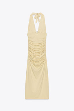 POLYAMIDE HALTER DRESS - Zara фото 7