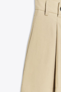 PLEATED SHORTS WITH BUTTONS - Zara фото 10