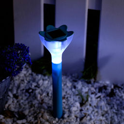USL-C-418/PT305 Cадовый светильник на солнечной батарее Blue crocus. Серия Classic. Упаковка-пленка. - Volpe фото 3