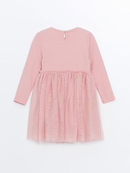 Bisiklet Yaka Uzun Kollu T?t?l? K?z Bebek Elbise - Waikiki фото 2