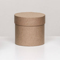 Шляпная коробка крафт, 10 х 10 см