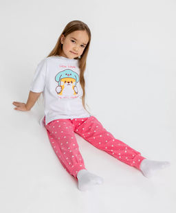 Пижама с принтом мультицвет для девочки Button Blue