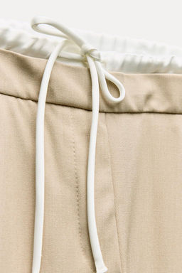 WIDE-LEG TROUSERS WITH DOUBLE WAISTBAND - Zara фото 5