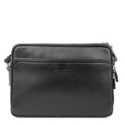 411-8 black, мужская кожаная борсетка Barcelo Biagi