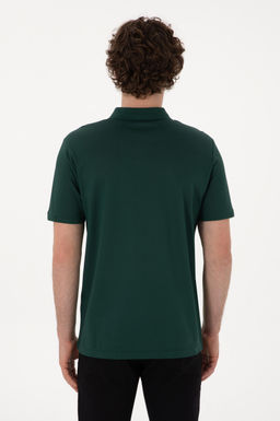 Erkek Regular Fit Polo Yaka Koyu Ye_il Basic Ti__rt Sepette S_rpriz _ndirim - U.s. polo assn фото 12
